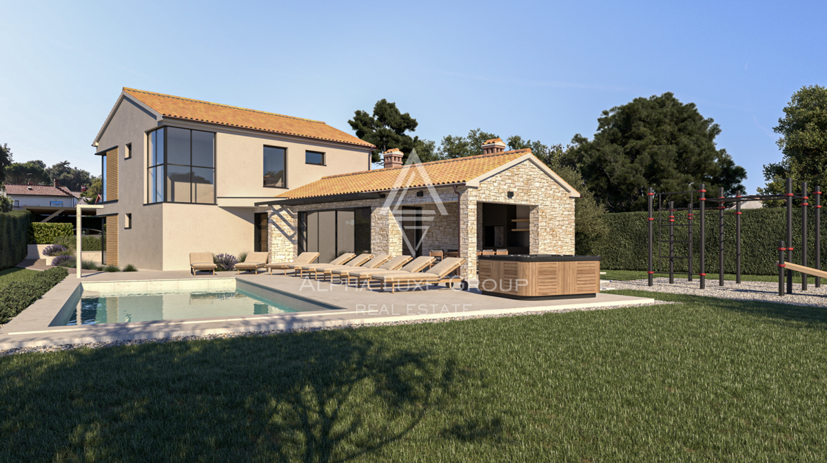 Istra, Baderna: Gradbeno zemljišče 808 m2 razvoj