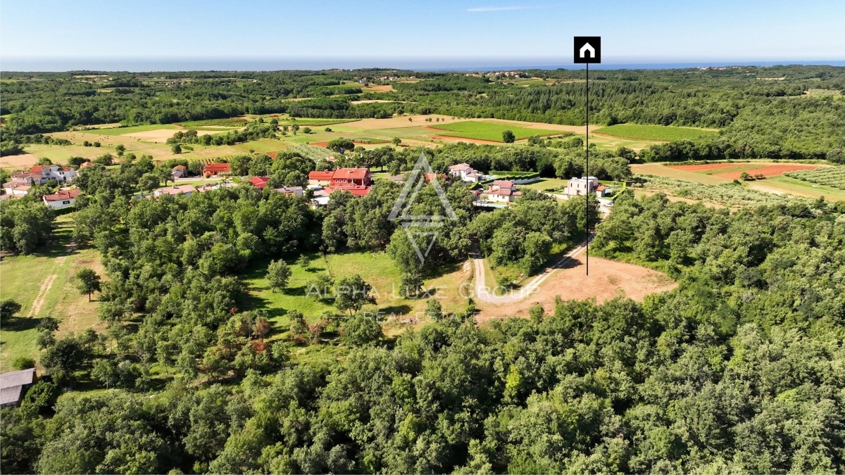 Istra, Vižinada - Gradbena parcela s čudovitim razgledom