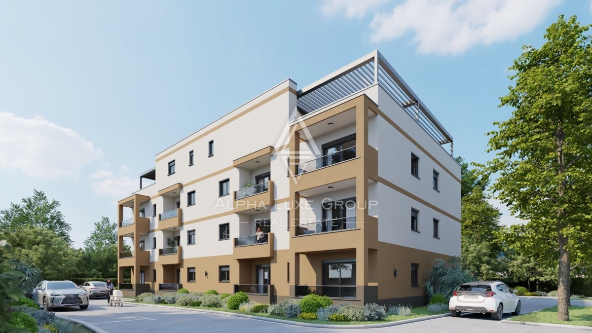 Istra, Tar, Nov apartma v prvem nadstropju s teraso in parkirnim prostorom