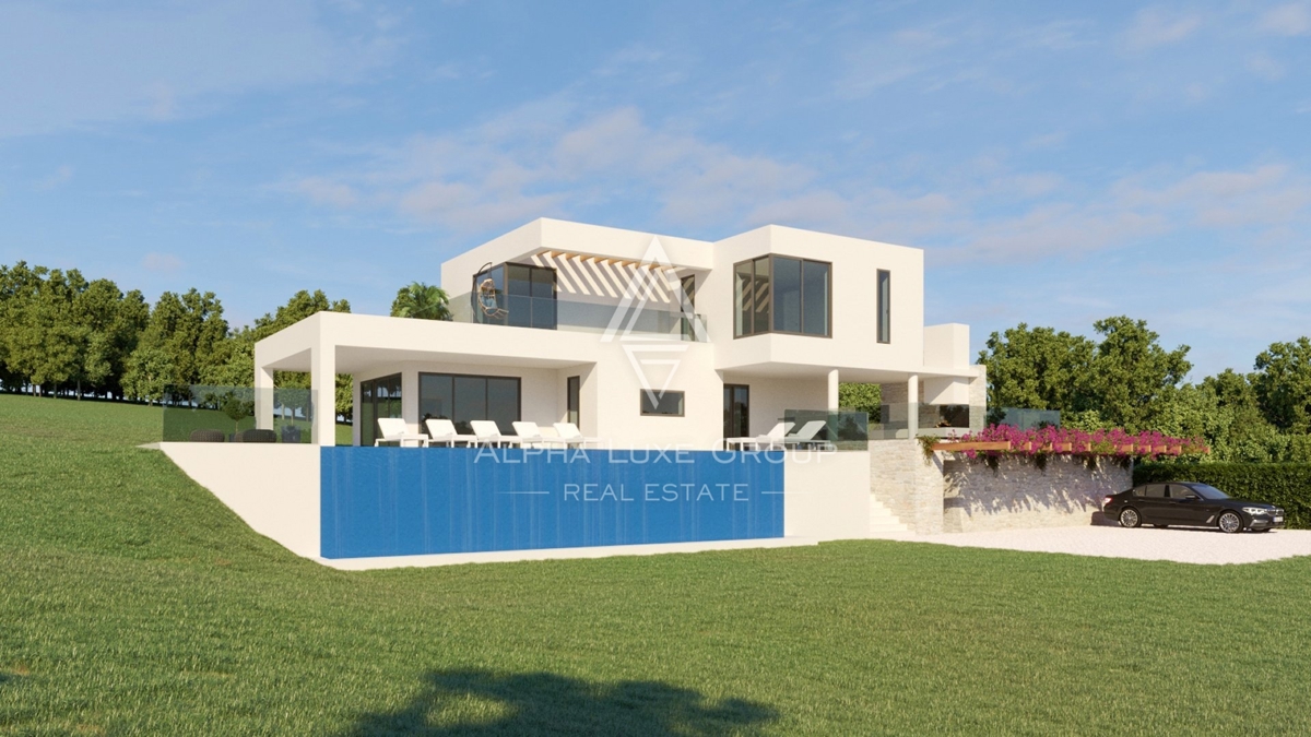 Luksuzna vila v izgradnji z bazenom, Istra, Vižinada