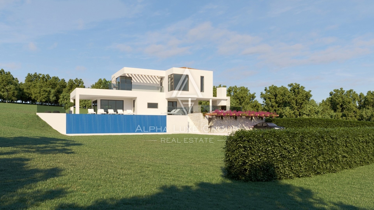 Luksuzna vila v izgradnji z bazenom, Istra, Vižinada