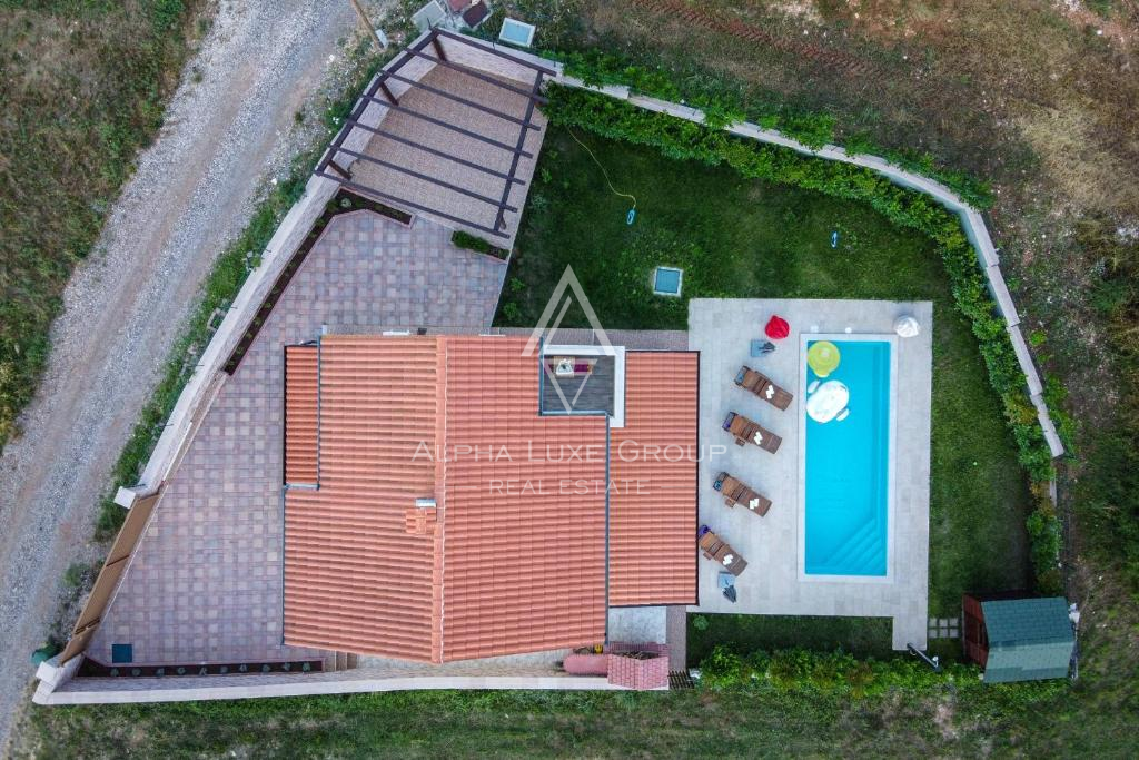 Marčana, Istra: Moderna hiša z bazenom in pogledom na naravo