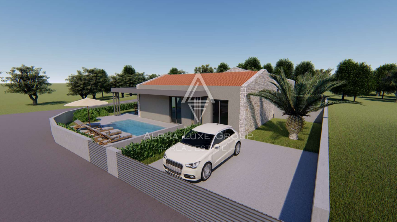 Istra, Vižinada – Moderna vila z dvema bazenoma