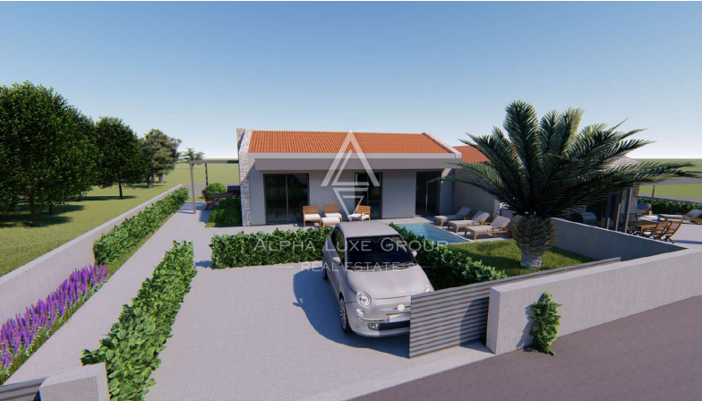 Istra, Vižinada – Moderna vila z dvema bazenoma