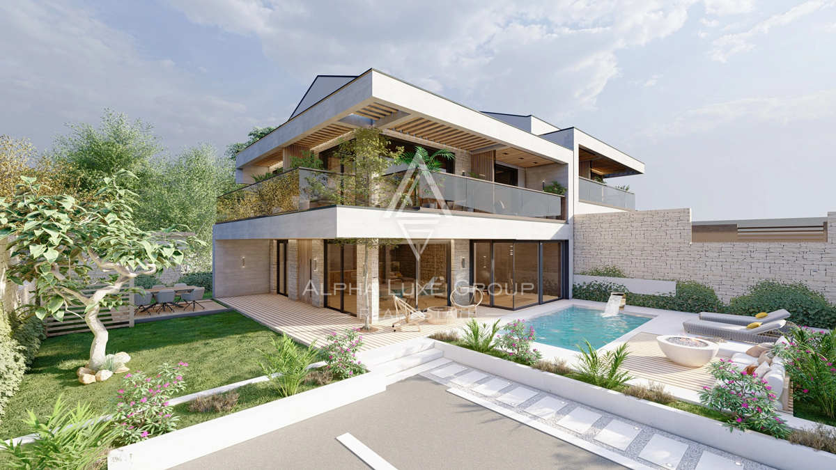 Lovrečica, Istra – Razkošna vila ob morju z bazenom