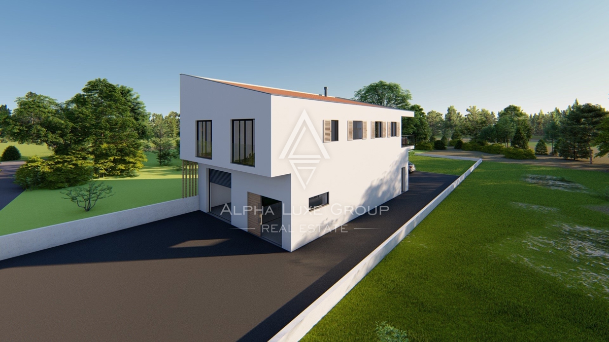 ALPHA LUXE GROUP, prodamo moderno hišo, pogled na morje, v bližini Poreča, 5 km od morja