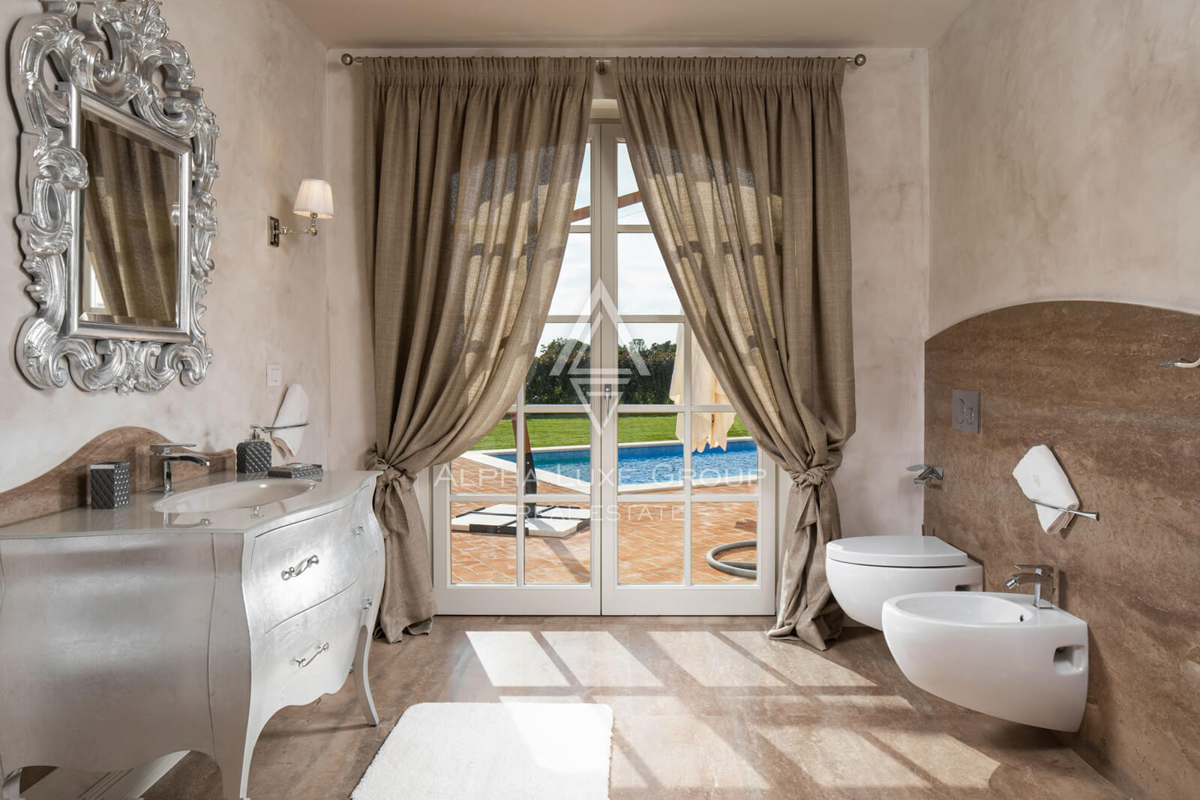 Vabriga, Istra: Elegantna vila z bazenom in vrtom