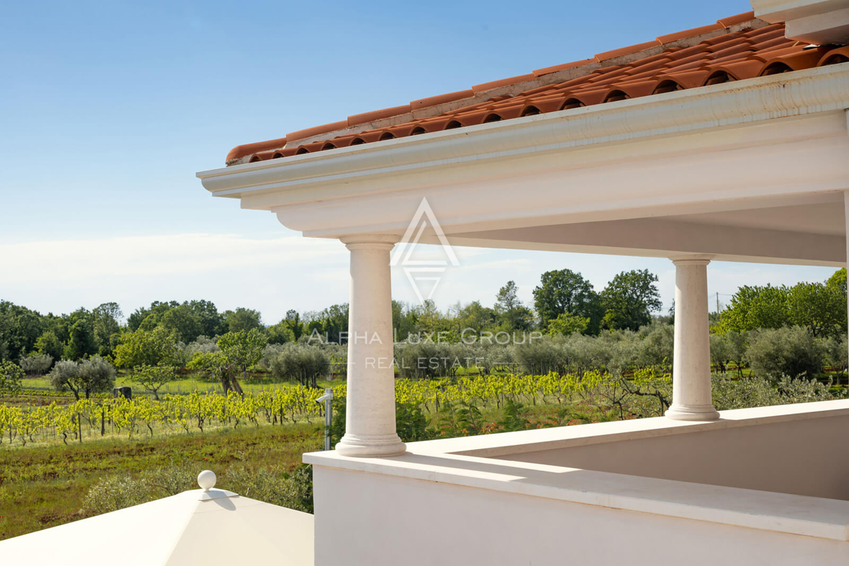 Vabriga, Istra: Elegantna vila z bazenom in vrtom