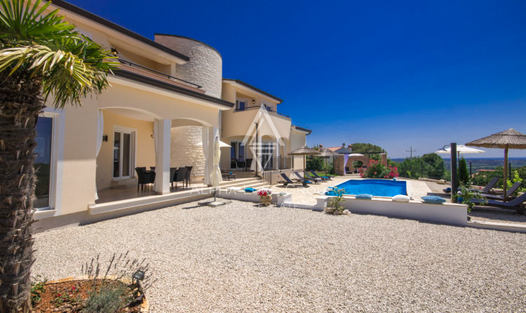 Istra, Poreč: Vila s panoramskim pogledom na morje