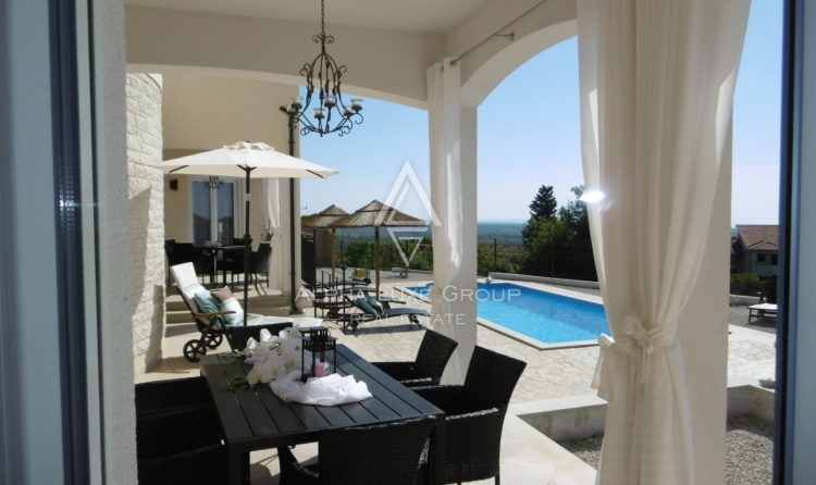 Istra, Poreč: Vila s panoramskim pogledom na morje