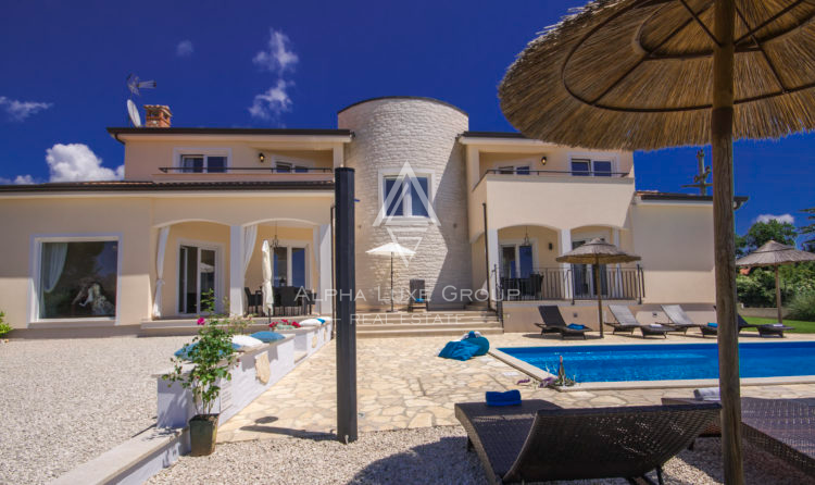 Istra, Poreč: Vila s panoramskim pogledom na morje