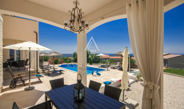 Istra, Poreč: Vila s panoramskim pogledom na morje