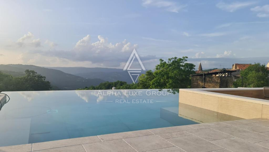 Istra, Motovun: Luksuzna vila z bazenom in pogledom