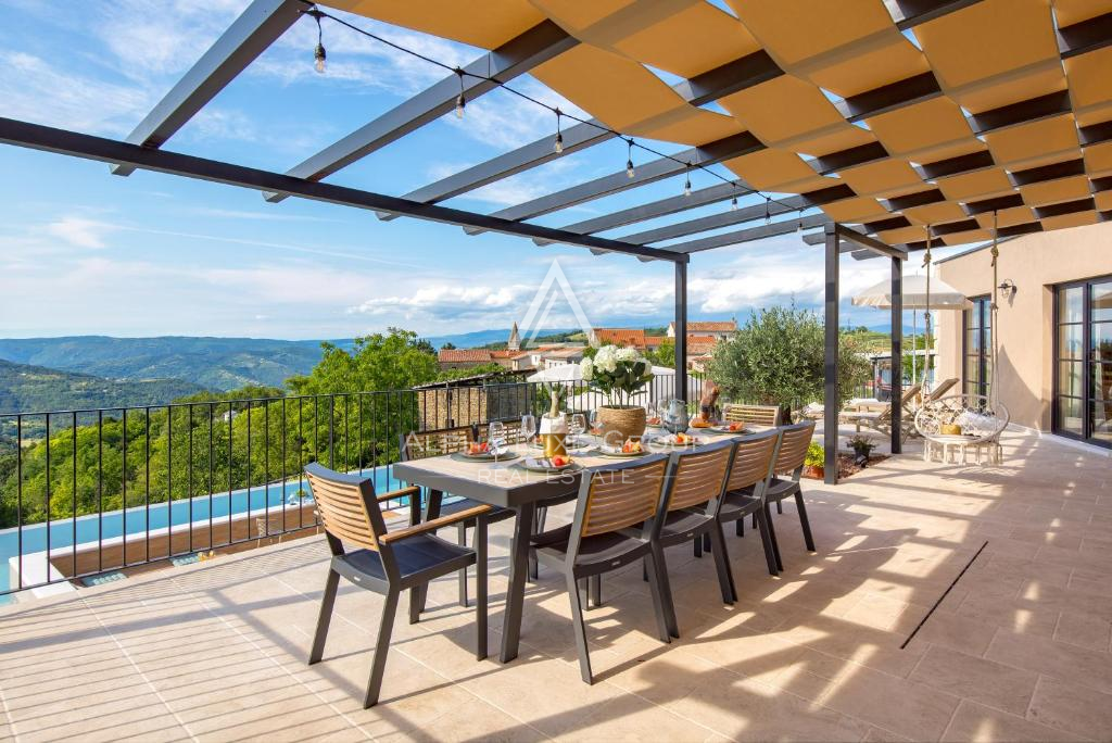 Istra, Motovun: Luksuzna vila z bazenom in pogledom