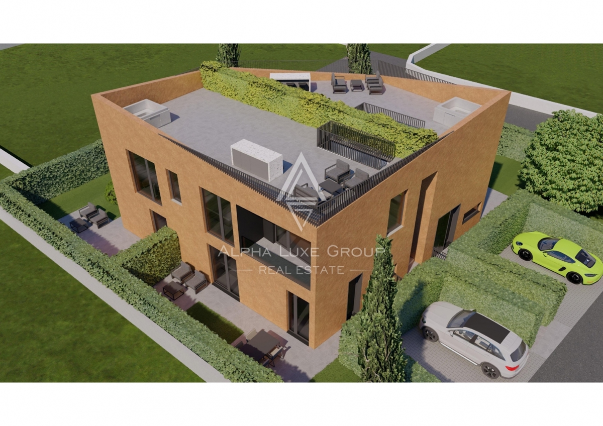 Istra, Poreč – pritlični apartma z vrtom in teraso