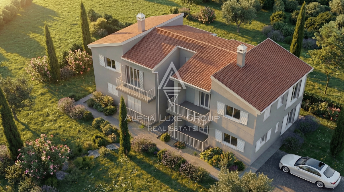 Istra, Poreč: Moderen trisobni pritlični apartma s teraso