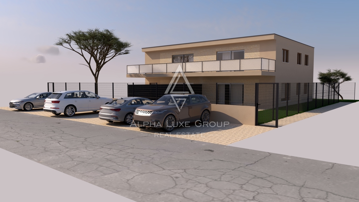 Istra, Poreč: Moderno stanovanje balkon parking