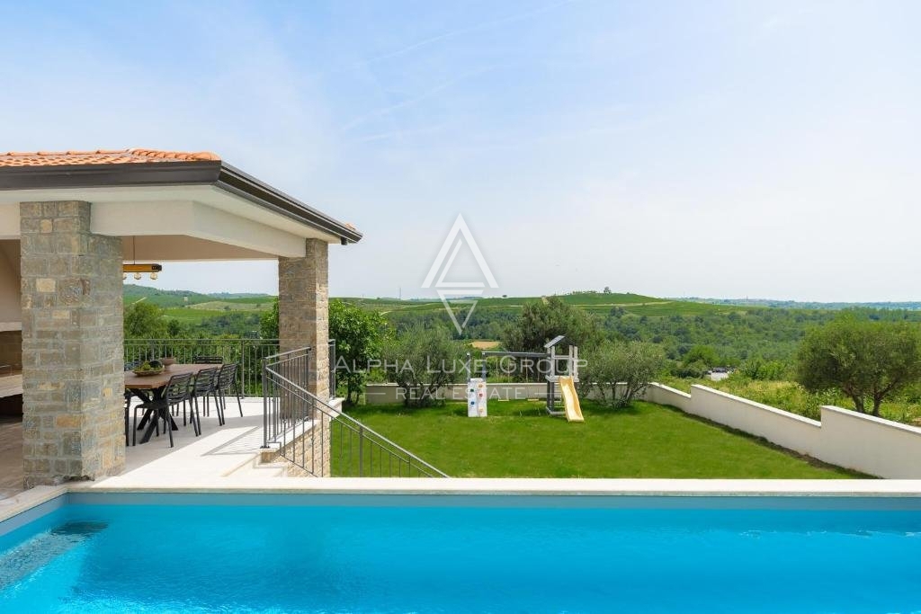 Buje, Istra: Razkošna vila z dih jemajočimi razgledi