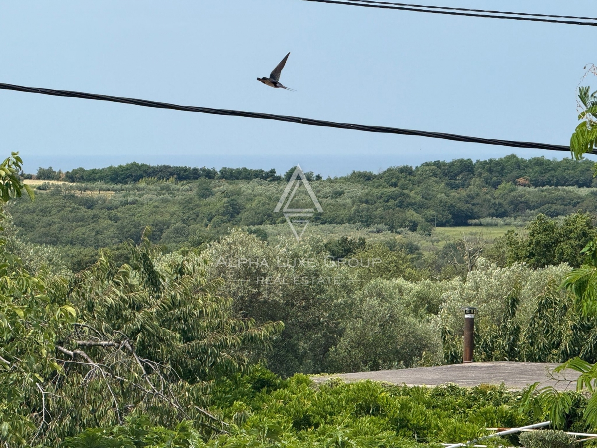 Marija na Krasu, Istra: Hiša s pogledom na morje