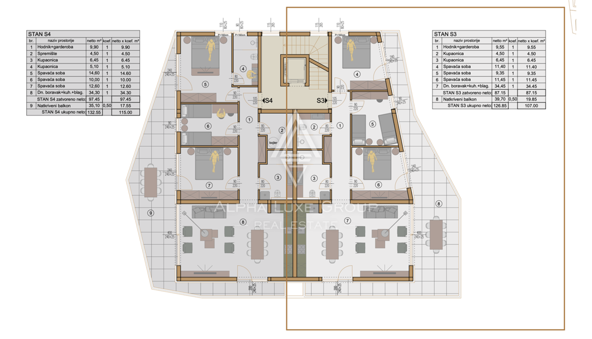 Istria, Pula: Appartamento moderno 1 piano vista mare