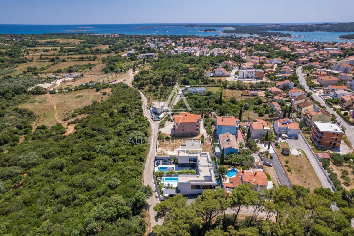 Medulin, Istra - Moderna Vila s Prečudovitimi Značilnostmi