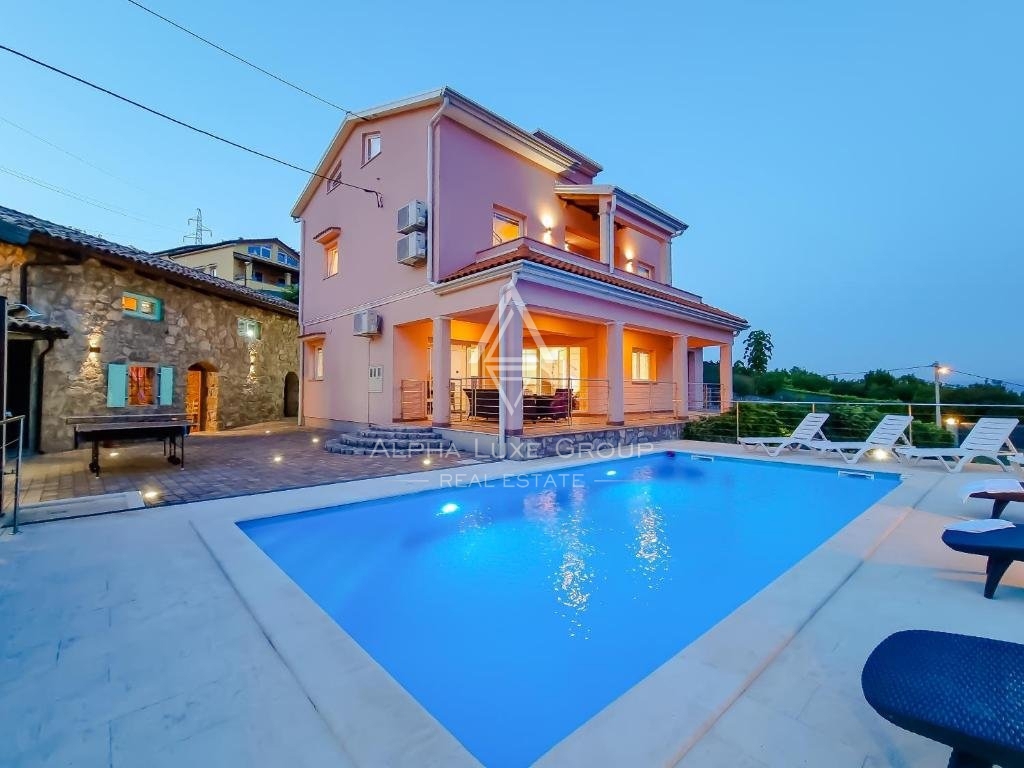 Čudovita vila z bazenom in pogledom na morje, Istra, Opatija