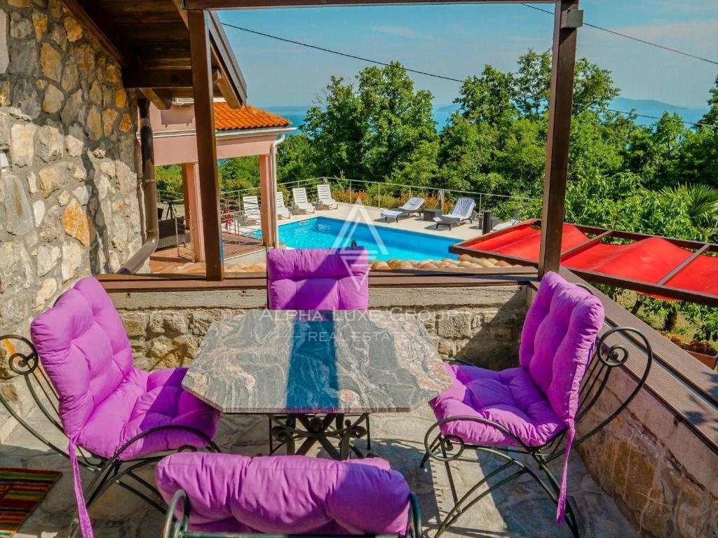 Čudovita vila z bazenom in pogledom na morje, Istra, Opatija