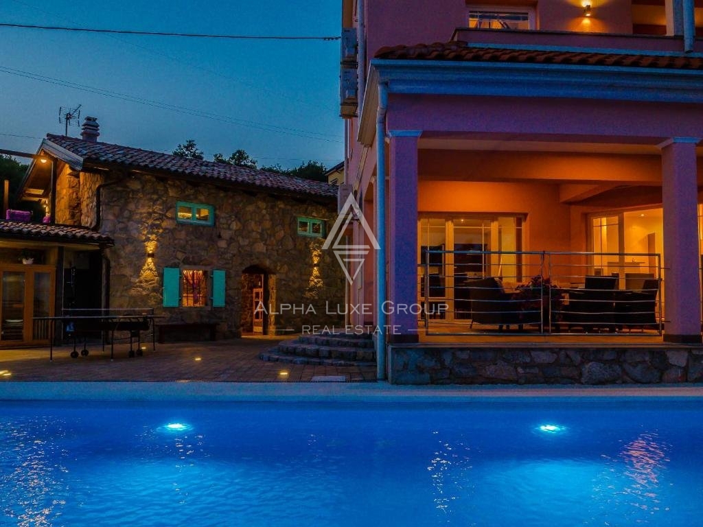 Čudovita vila z bazenom in pogledom na morje, Istra, Opatija