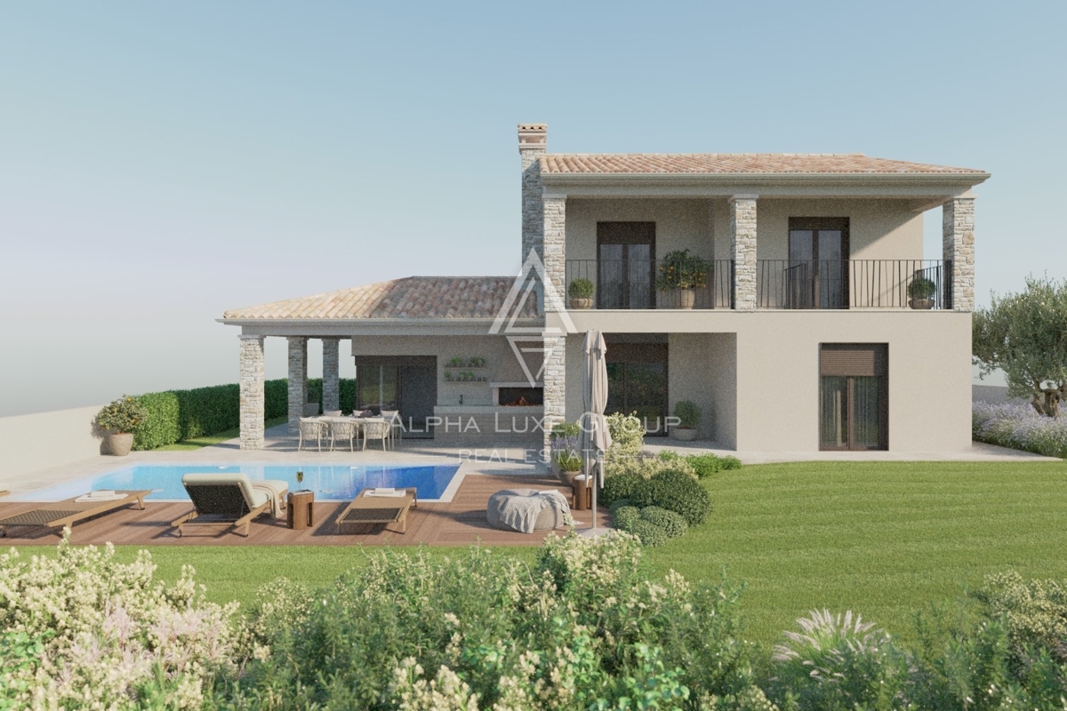 Istra, Višnjan: Samostojna hiša z bazenom