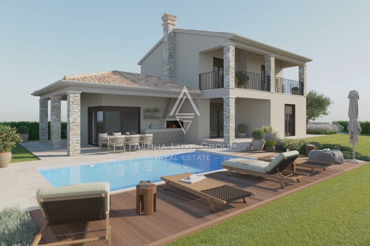 Istra, Višnjan: Samostojna hiša z bazenom