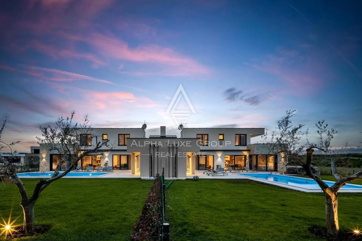 Istra, Brtonigla: Luksuzna vila s pogledom na morje