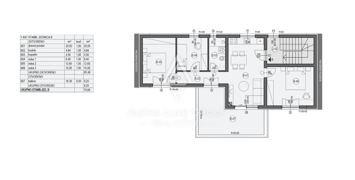 Istra, Pula: Trosobno stanovanje s parkingom