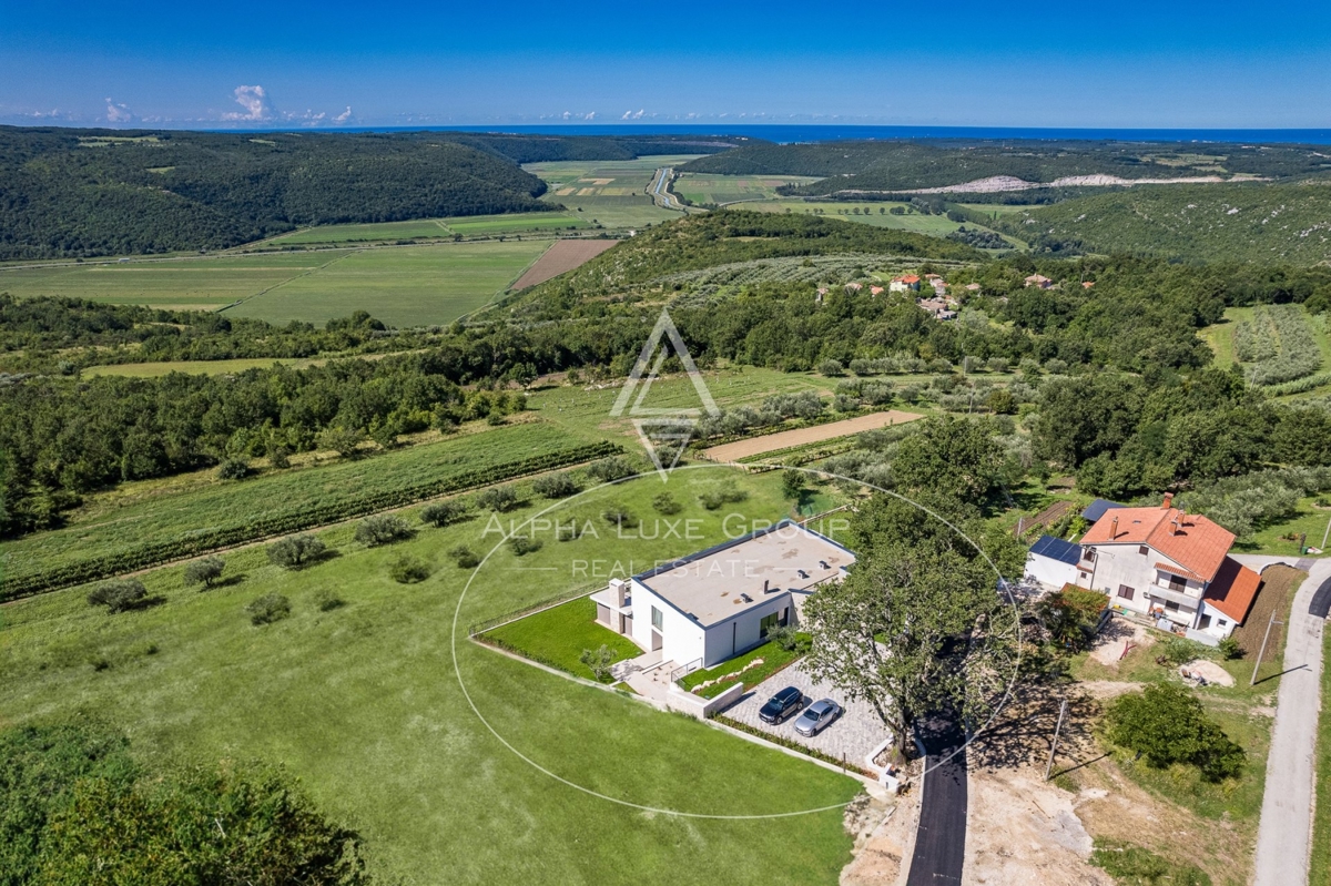 Istra, Grožnjan: Razkošna vila z razgledom na reko Mirna in morje