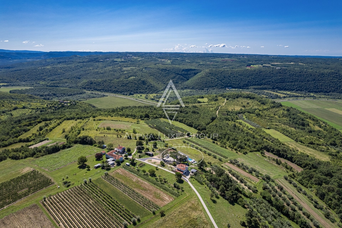 Istra, Grožnjan: Razkošna vila z razgledom na reko Mirna in morje