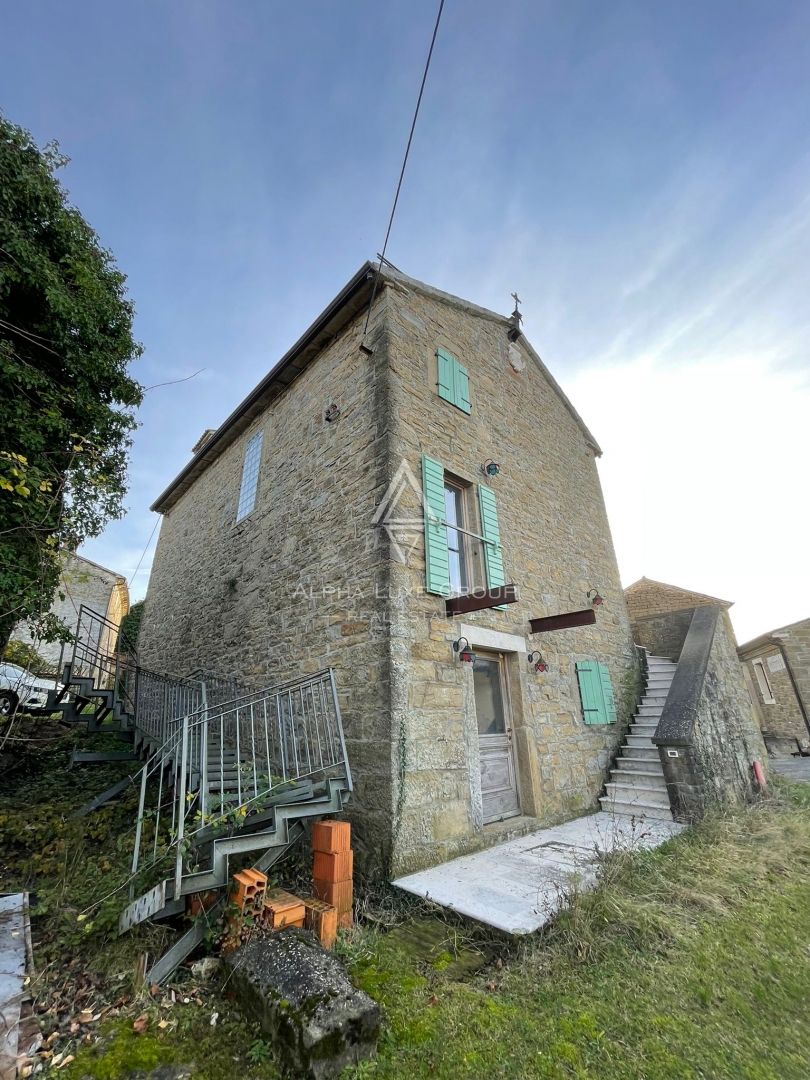 Istra, Momjan: Prenovljena kamnita hiša s pogledom