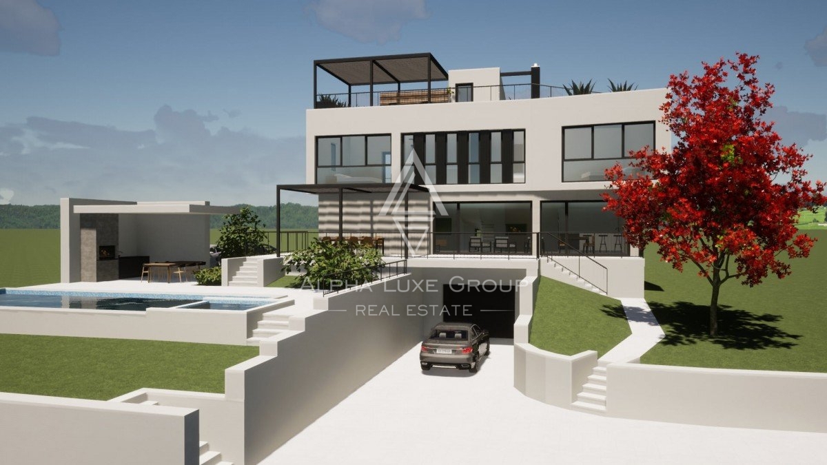 Moderna vila z bazenom in pogledom na morje, Istra, Poreč
