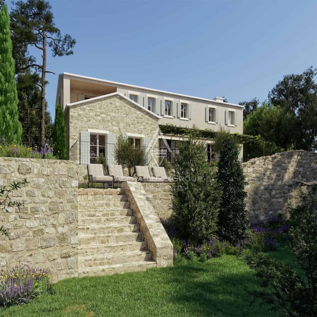 Čudovita kamnita vila obdana z naravo, s pogledom na morje, Brtonigla, ISTRA