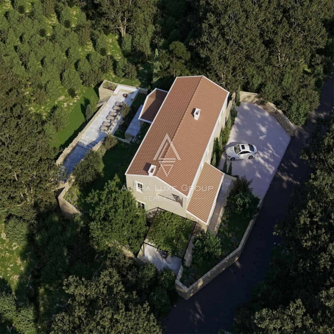 Čudovita kamnita vila obdana z naravo, s pogledom na morje, Brtonigla, ISTRA