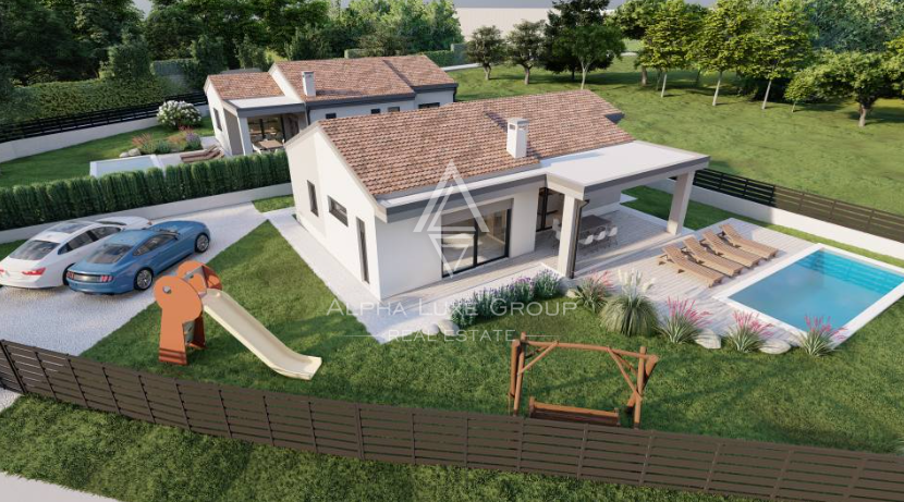 Istra, Svetvinčenat: Nove počitniške hiše z bazeni