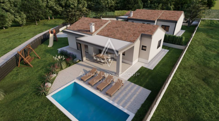 Istra, Svetvinčenat: Nove počitniške hiše z bazeni