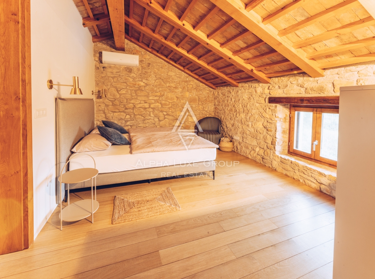 Novigrad, Istra: Luksuzna kamnita vila z bazenom
