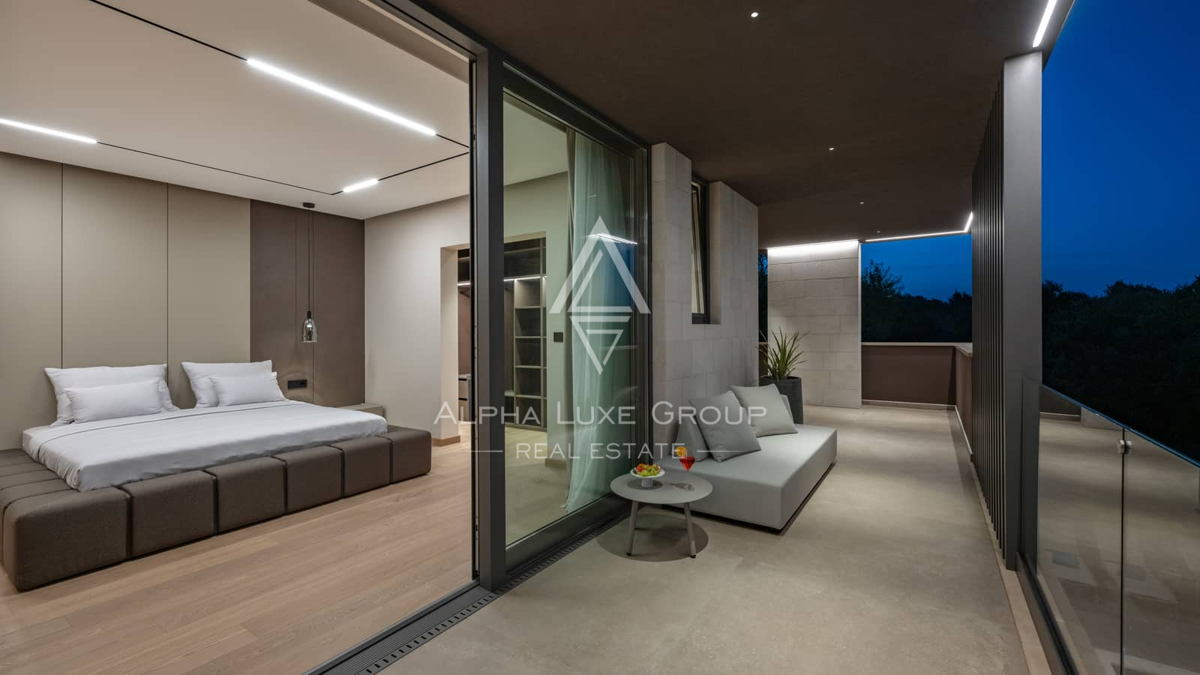 Istra, Krnica: Moderna vila s panoramo morja