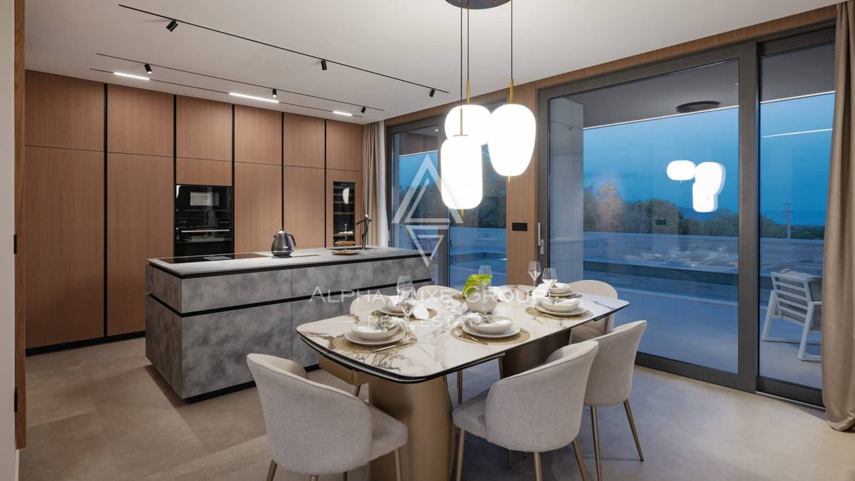 Istra, Krnica: Moderna vila s panoramo morja