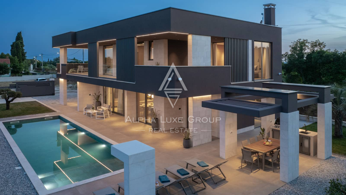 Istra, Krnica: Moderna vila s panoramo morja