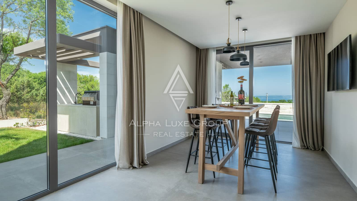 Istra, Krnica: Moderna vila s panoramo morja