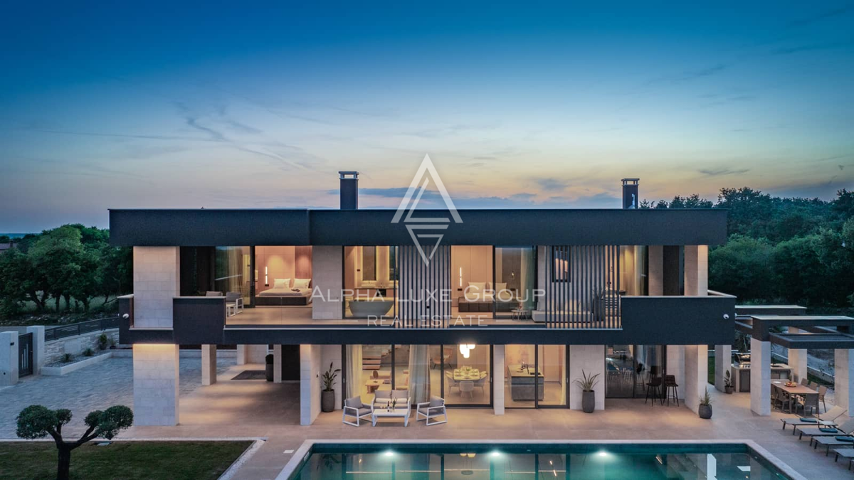 Istra, Krnica: Moderna vila s panoramo morja