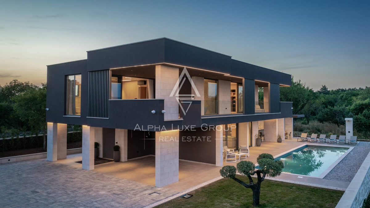 Istra, Krnica: Moderna vila s panoramo morja