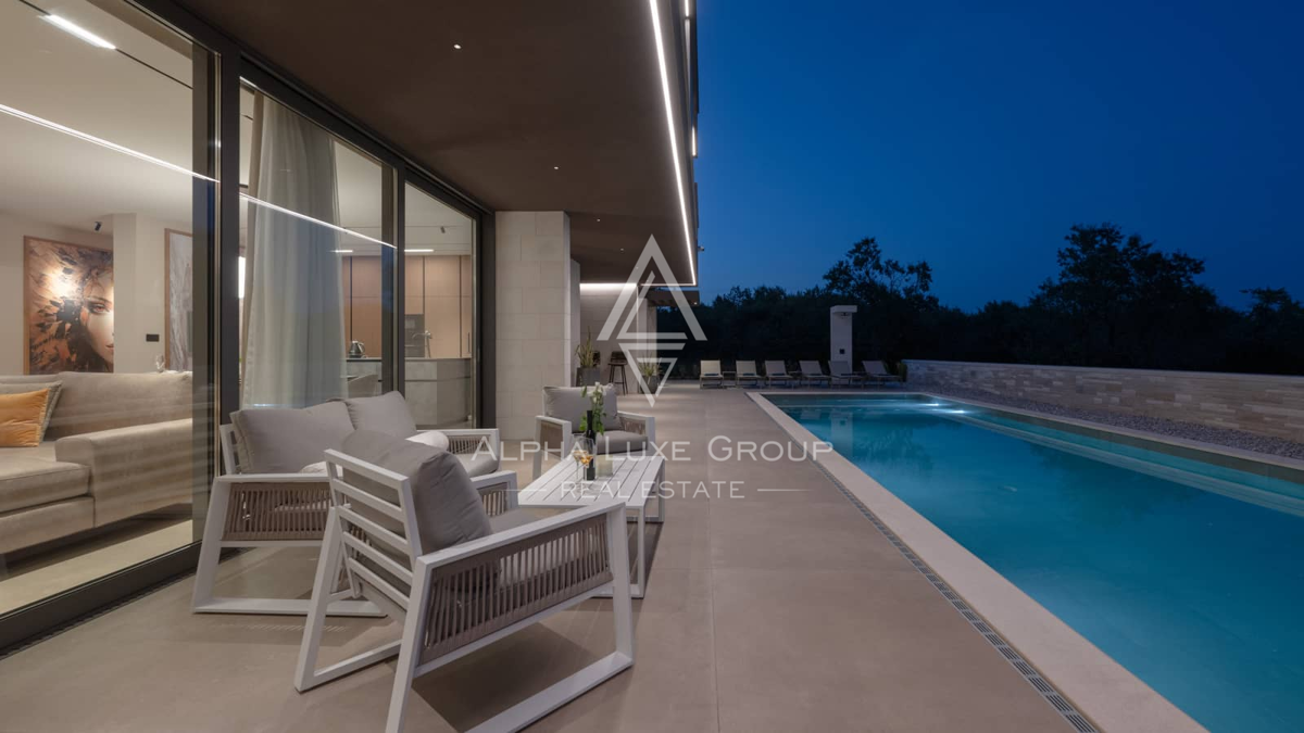 Istra, Krnica: Moderna vila s panoramo morja