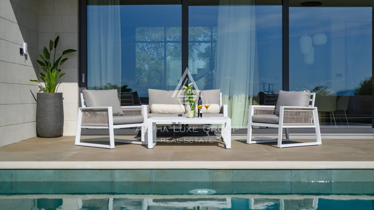 Istra, Krnica: Moderna vila s panoramo morja