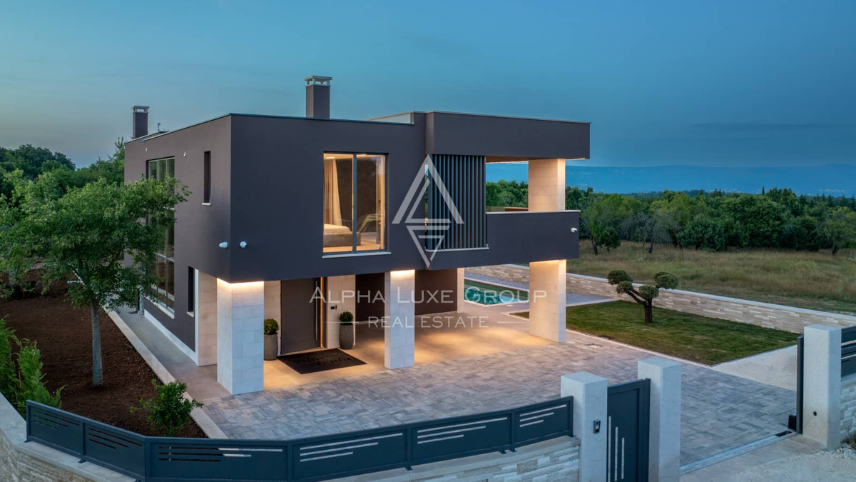 Istra, Krnica: Moderna vila s panoramo morja